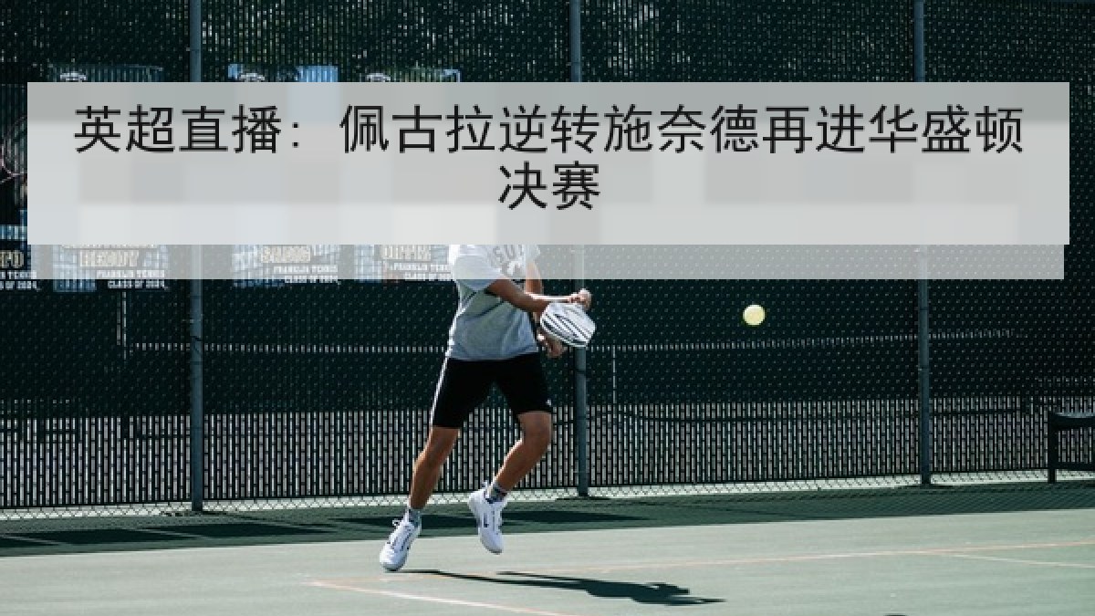 英超直播: 佩古拉逆转施奈德再进华盛顿决赛